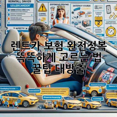 🚗 렌트카 보험 완전정복: 똑똑하게 고르는 법! 꿀팁 대방출 🍯