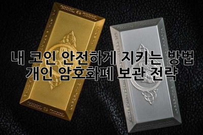 내 코인, 안전하게 지키는 방법: 개인 암호화폐 보관 전략