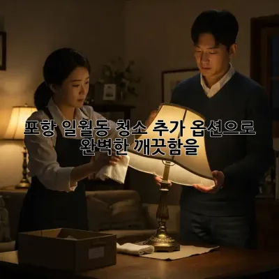 포항 일월동 청소🧹✨ 추가 옵션으로 완벽한 깨끗함을!