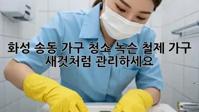 화성 송동 가구 청소: 녹슨 철제 가구, 새것처럼 관리하세요!