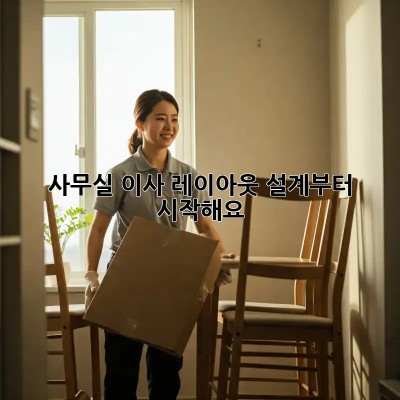사무실 이사? 레이아웃 설계부터 시작해요!
